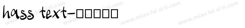 hass text字体转换